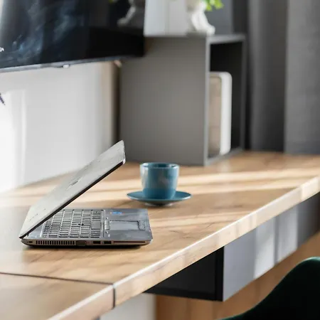 شقة Modern Black & Wooden Near The Airport By Renters *