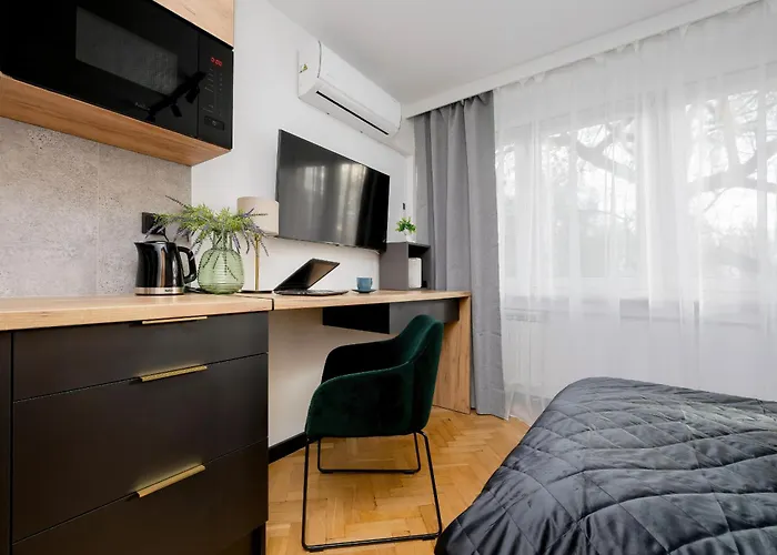 Modern Black & Wooden Near The Airport By Renters Apartment *